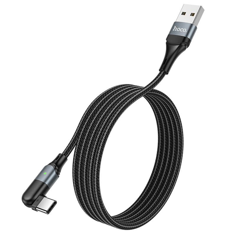 Кабель HOCO Type-C Orbit charging data cable U100 |1.2m, 3A|