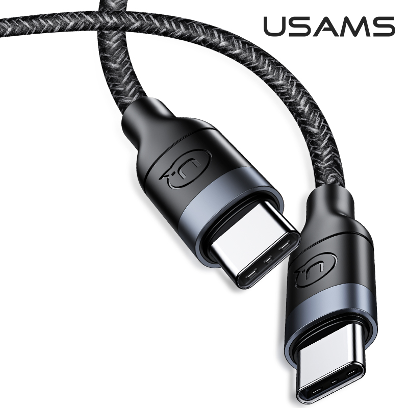 Кабель USAMS Type-C To Type-C 100W PD US-SJ400 U31 |1.2M, 100W, 5A|