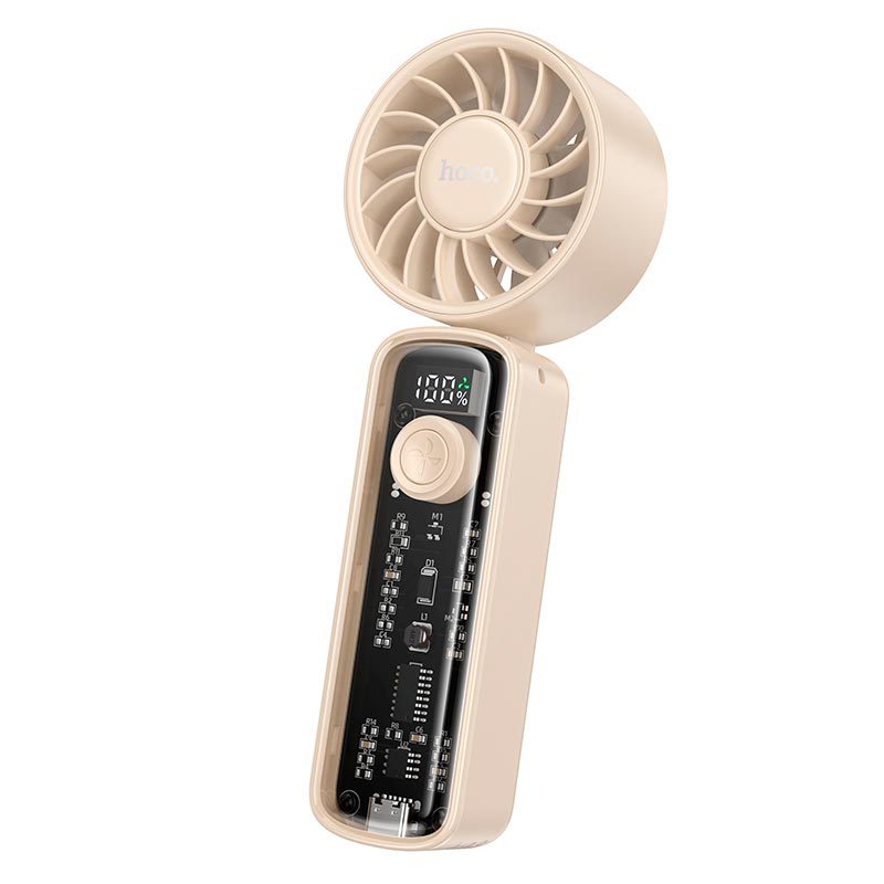 Вентилятор HOCO transparent foldable fan HX602 |2-6.5h, 100 Levels, 60dB|