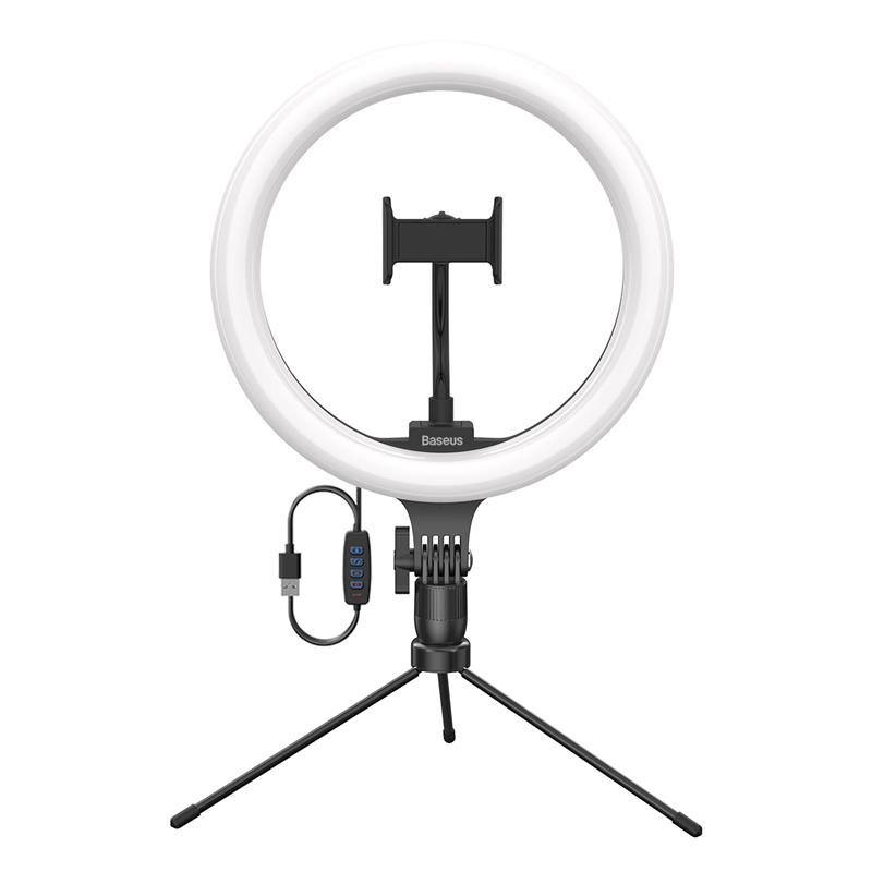 Тримач з кільцевим освітленням Baseus Live Stream Holder-table Stand (10-inch Light Ring) (CRZB10-A01)