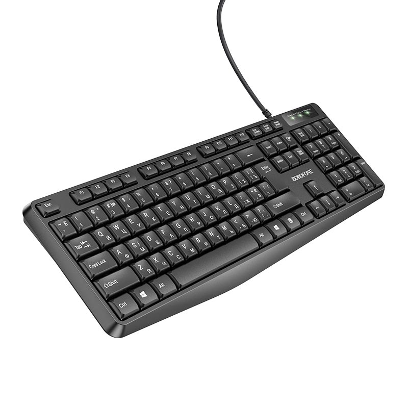 Клавіатура Borofone Speed wired business keyboard BG9 (ru/ukr/en)