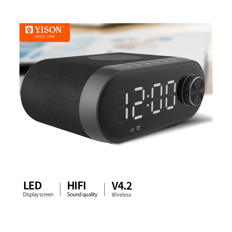 Акустика YISON with Qi Charger LED  LOCK WS-4