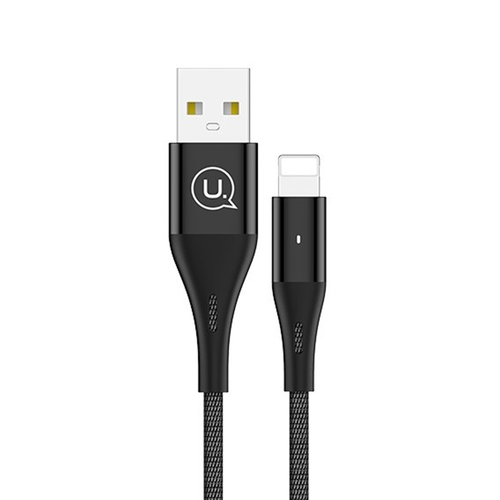 Кабель USAMS Lightning  braided US-SJ209 U4 |2m, 2.4A|
