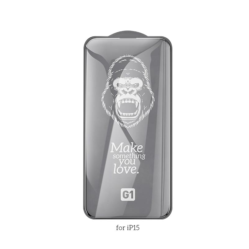 Захисне скло HOCO для iPhone15 Flash attach full screen silk screen HD tempered glass (G1)
