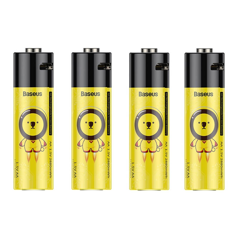 BASEUS AA Rechargeable Li-ion Battery 4PCS |1920mAh| (PCWH000311)