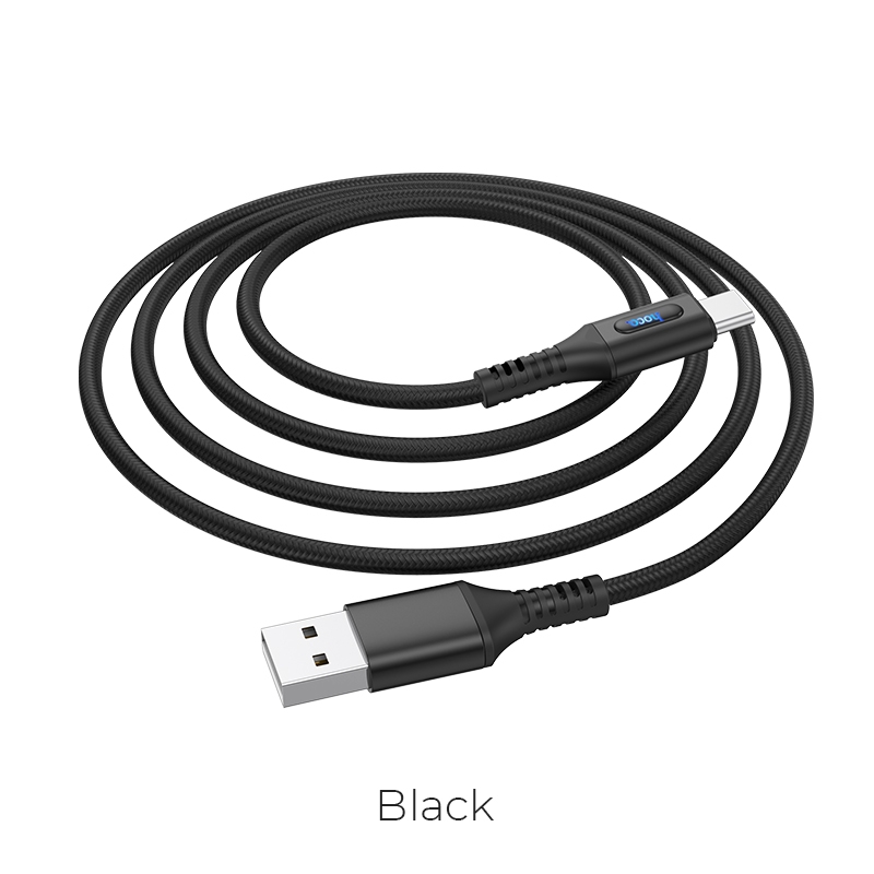 Кабель Hoco Type-C Admirable Smart Power Off U79 |1m, 3A|