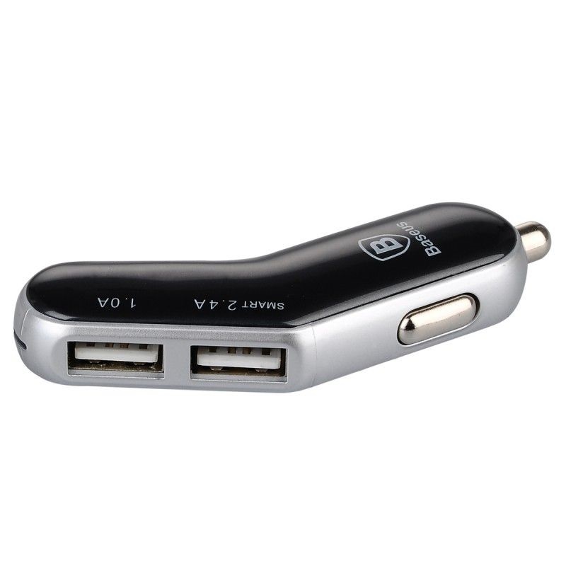 Адаптер автомобильный BASEUS Business  |2USB, 2.4A|