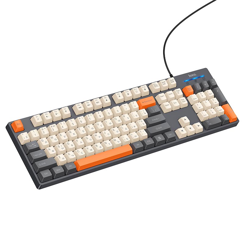 Клавіатура HOCO Murphy 3-color wired keyboard GM61 (Ukrainian version) |104 keys|