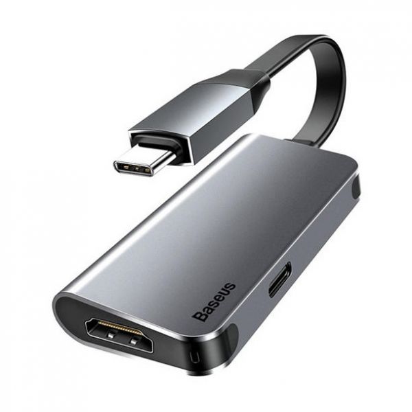 HUB адаптер BASEUS mini high-definition smart Little box TYPE-C to HDMI+Type-C PD