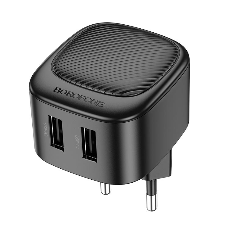 Адаптер сетевой Borofone Special dual-port charger BAS21A |2USB, 10.5W/2.1A|