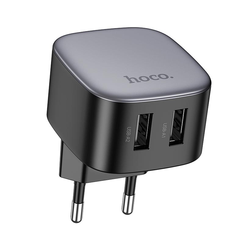 Адаптер сетевой HOCO Wing dual-port charger CS31A |2USB, 10.5W/2.1A|