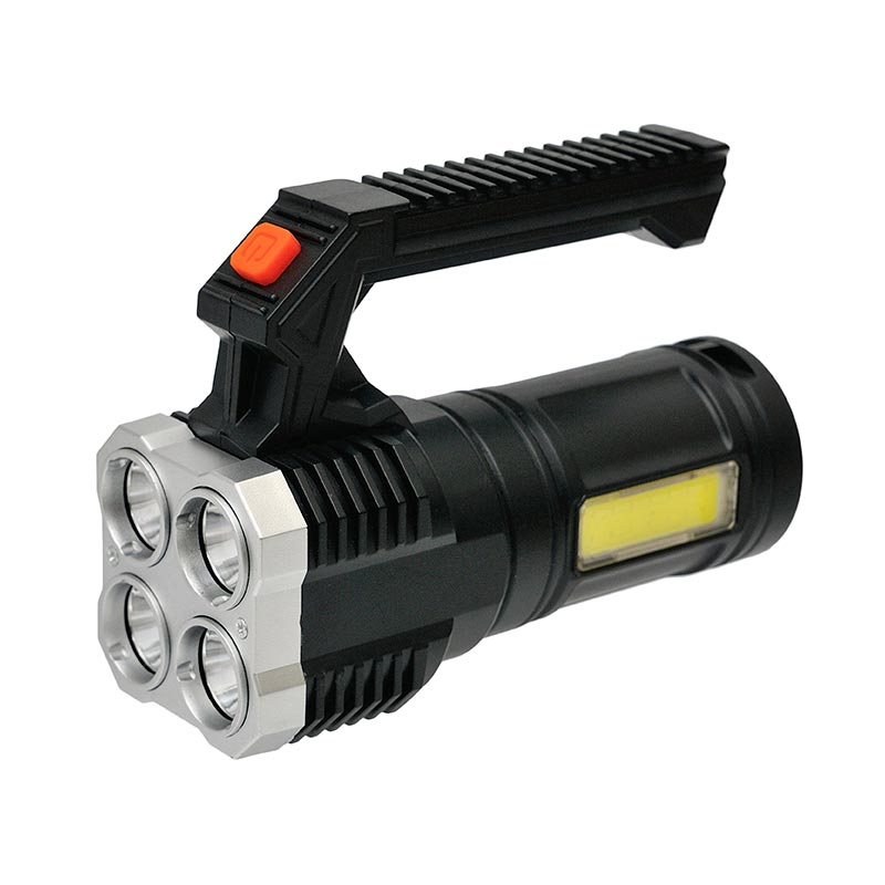 Фонарик LED RL-S09 |Micro USB, 4LED+COB|