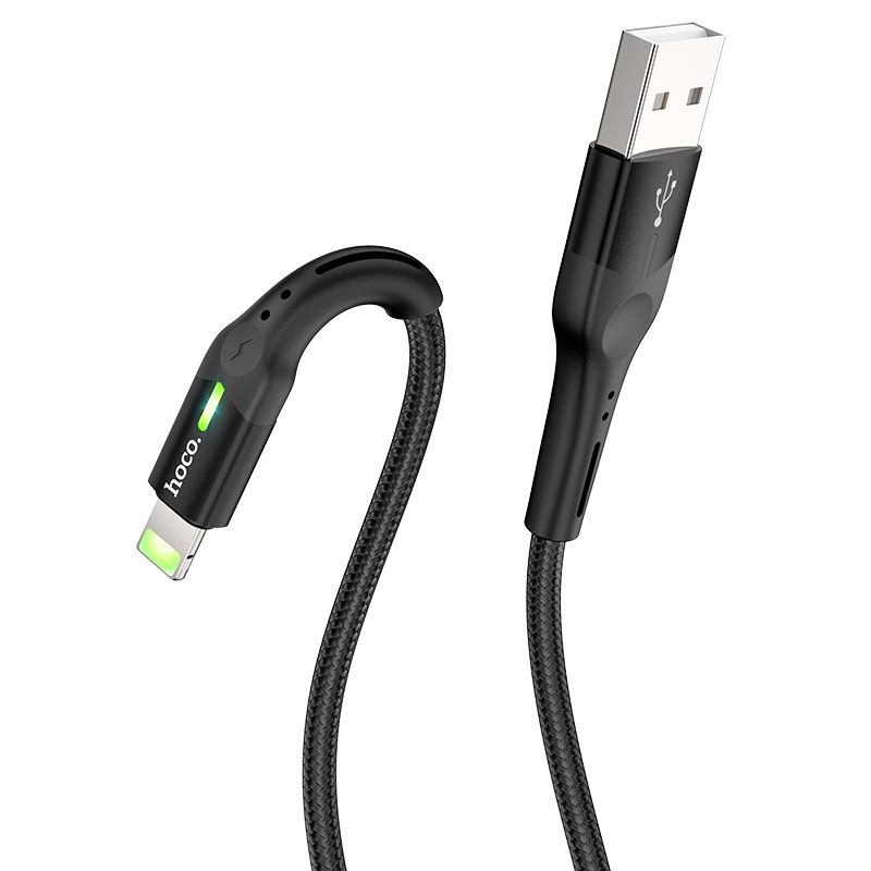 Кабель HOCO Lightning celestial LED S24 |1.2m, 2.4A|