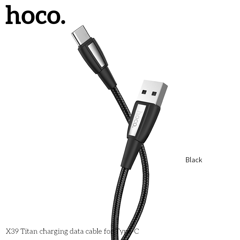 Кабель Hoco Type-C Nylon Titan X39 |1m, 3A|