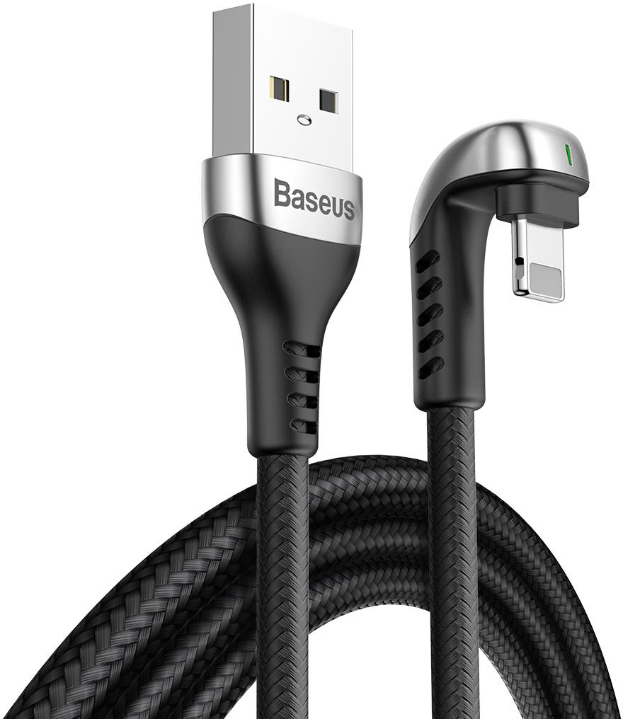 Кабель Baseus Lightning U-shaped Green Lamp Mobile Game |1M, 2.4A|