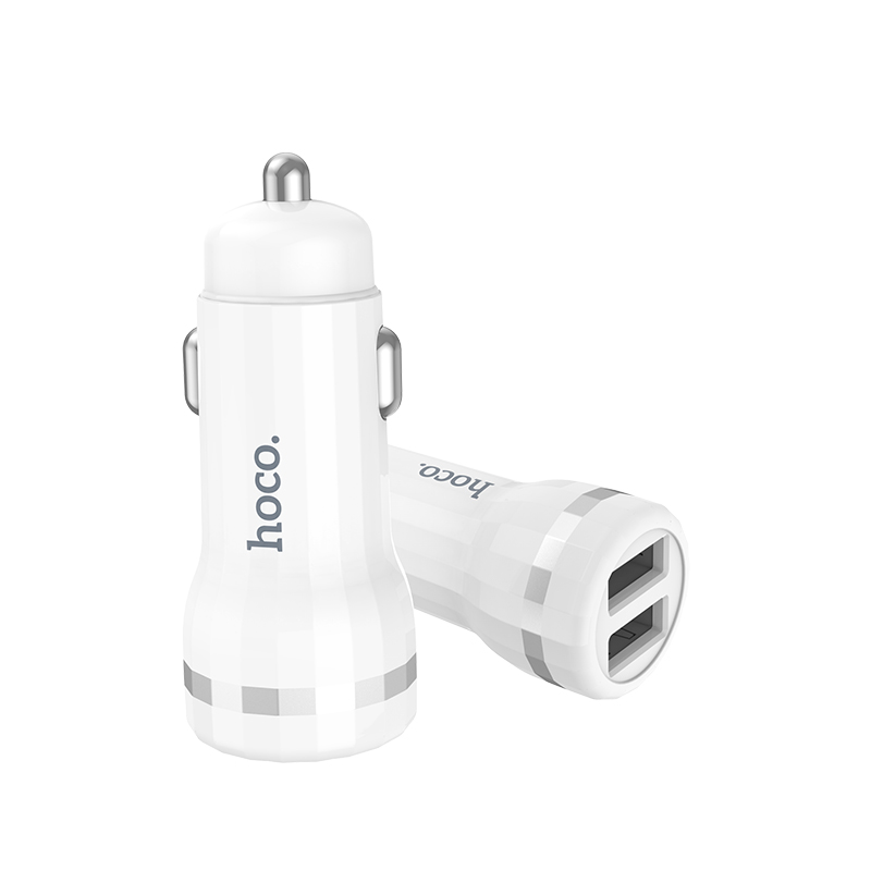 Адаптер автомобильный Hoco Staunch Z27 |2USB, 2.4A|