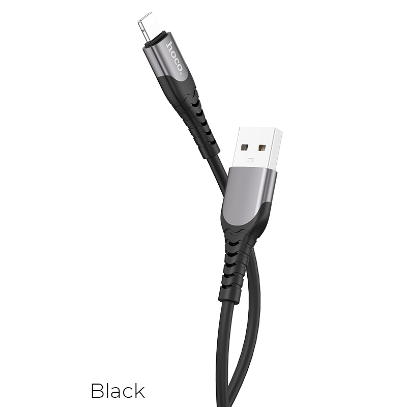 Кабель Hoco Lightning cool silicone U80 |2.4A, 1.2m|