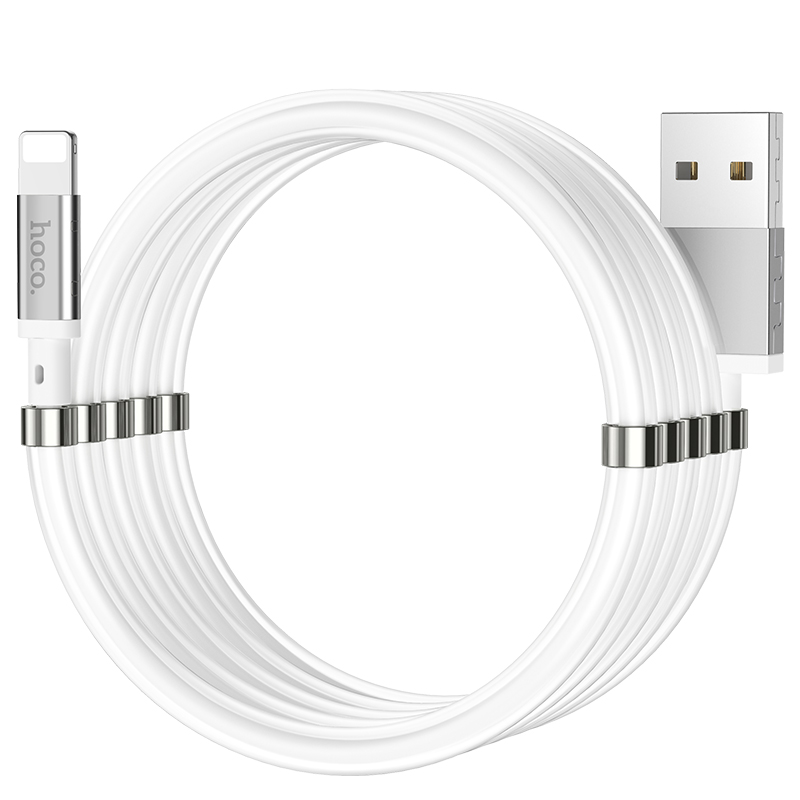 Кабель Hoco Lightning Magic magnetic charging U91 |1m, 2.4A|