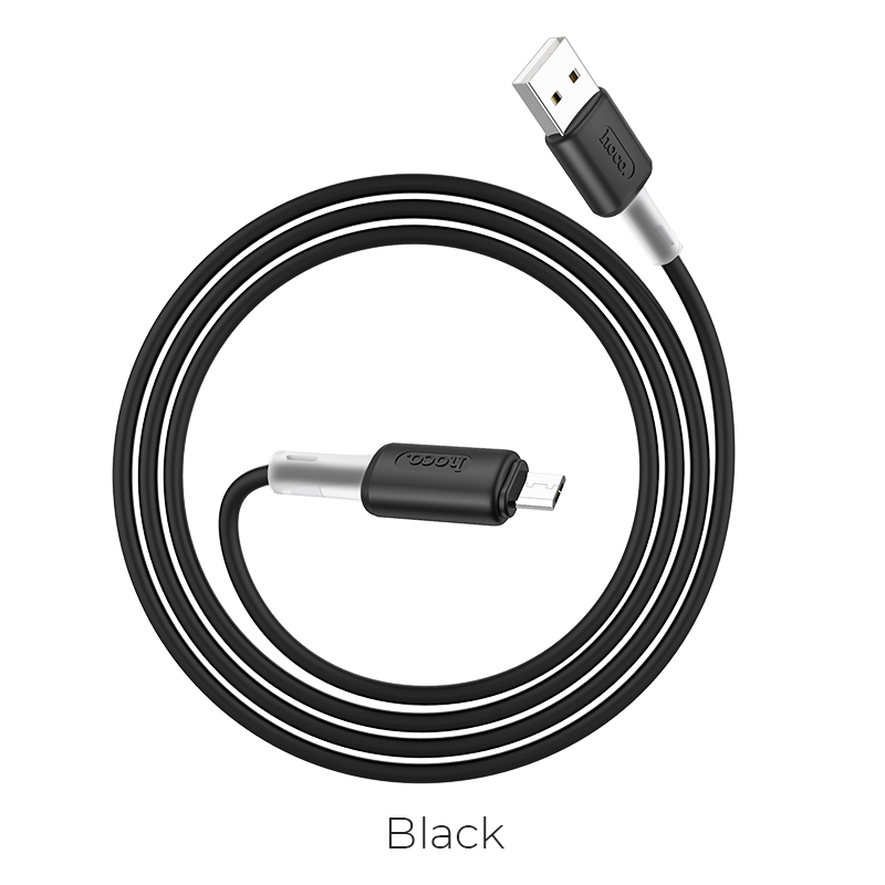 Кабель Hoco Micro USB Soft silicone charging X48 |1m, 2.4A|