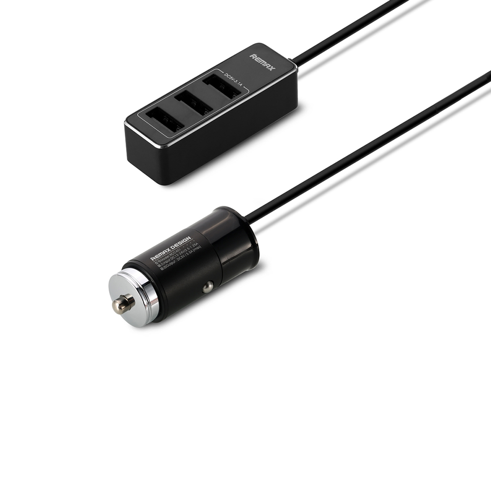Адаптер автомобільний REMAX Rhea Series RCC401 |1.5m, 4USB, 1USB-2.4/3USB-3.1A|