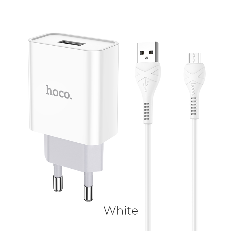 Адаптер мережевий HOCO Micro USB cable Asombroso C81A |1USB, 2.1A|
