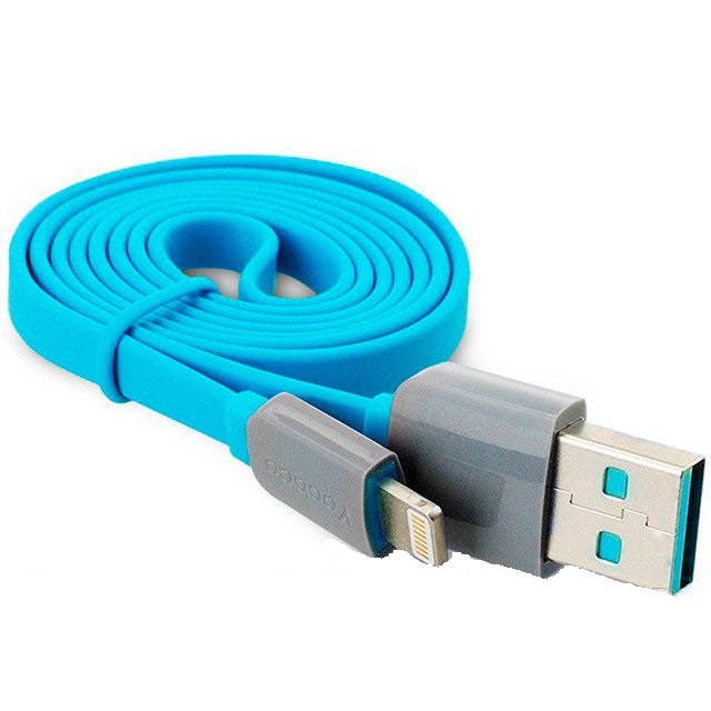 Кабель Lightning Yoobao Flat YB-406 |2.1A, 0.8M|