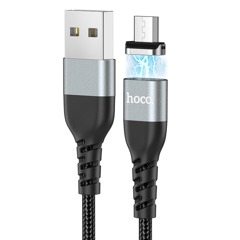 Кабель Hoco Micro USB Traveller magnetic charging data cable U96 |1.2m, 2.4A|