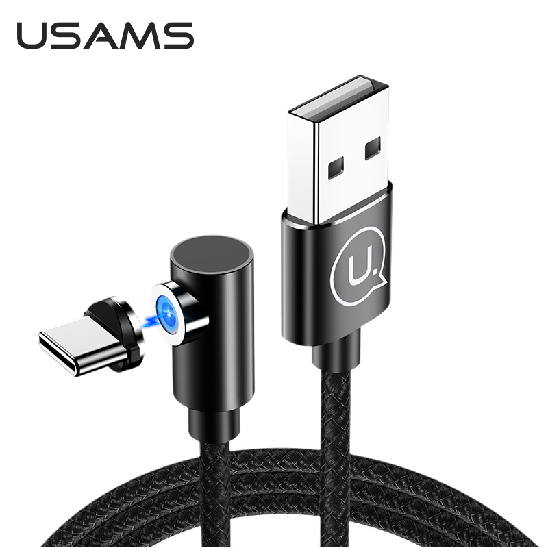 Кабель USAMS магнитный Type-C Right-angle Magnetic Charging Cable U54 US-SJ445 |1m, 2A|