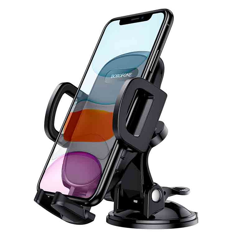 Тримач BOROFONE Route push type suction cup car holder BH37