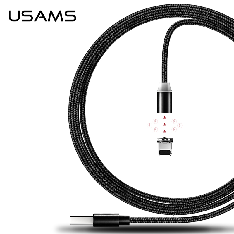 Кабель Usams Lightning Магнітний US-SJ292 U-sure Series |1m, 2.1A|