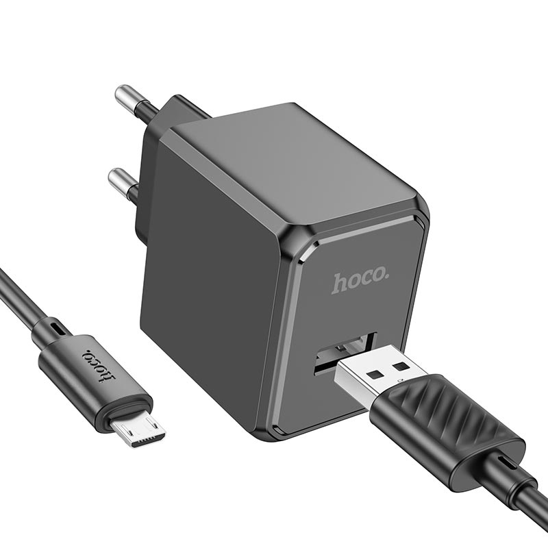 Адаптер сетевой HOCO Micro USB cable Ocean single port charger CS11A |1USB, 2.1A/10.5W|