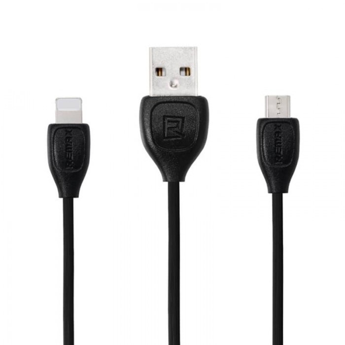 Кабель combo Micro USB+Lightning REMAX Lesu RC-050t |2M|