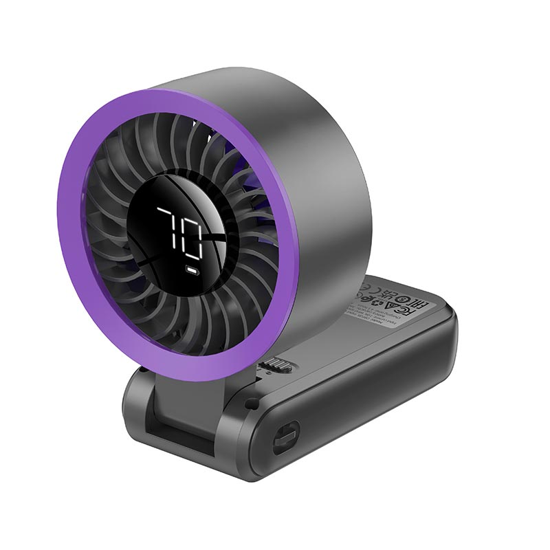 Вентилятор Borofone Cool foldable handheld fan with digital display DBF08 |3.5-13h|