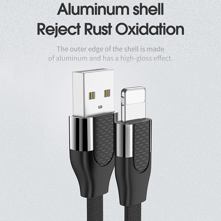 Кабель JOYROOM Lightning U Shape Aluminum s-M359 |1M, 2.4A|