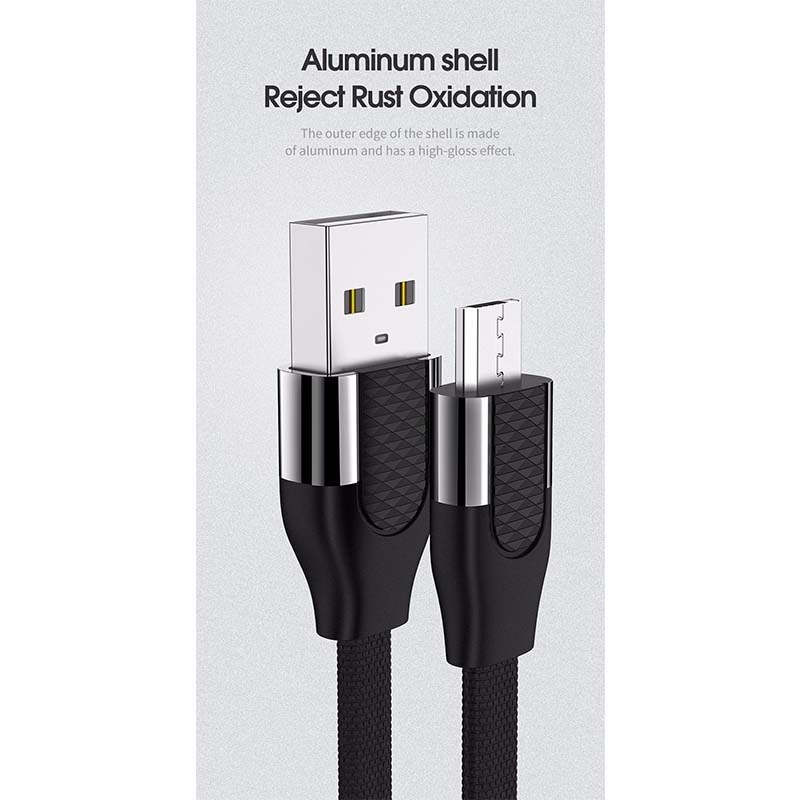 Кабель JOYROOM Micro USB U Shape Aluminum S-M359 |1M, 2.4A|
